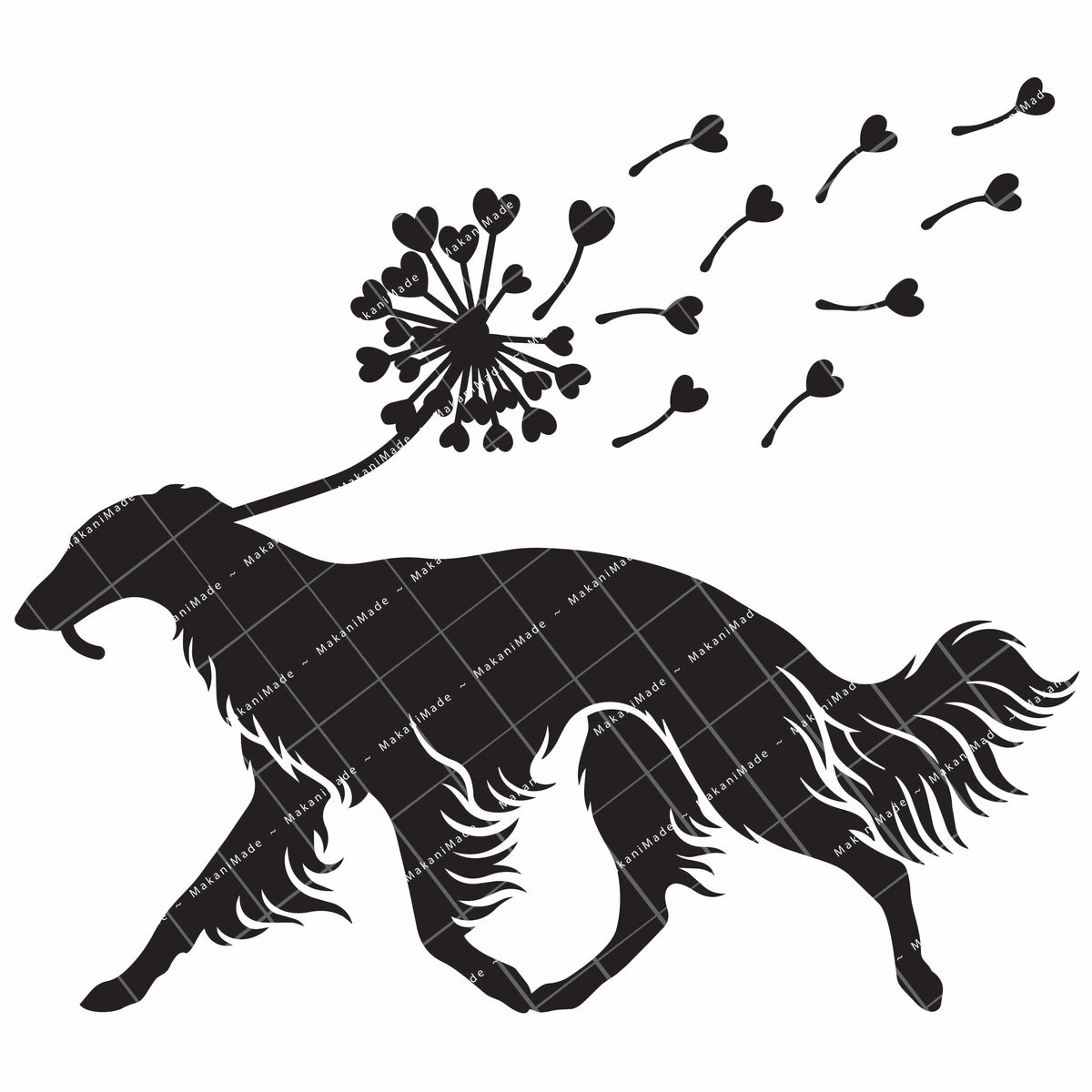 Dandelion Fluff Silken Windhound Decal