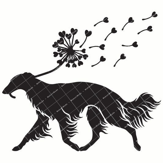 Dandelion Fluff Silken Windhound Decal