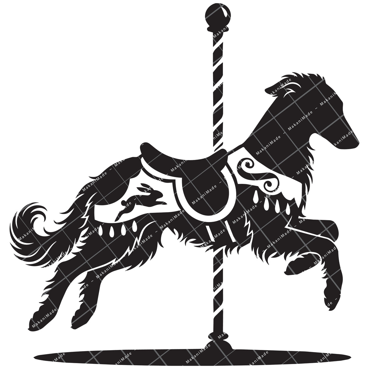 Carousel Silken Windhound Decal
