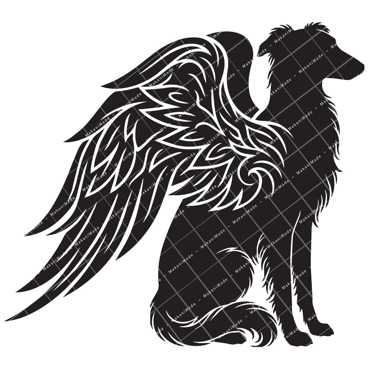 Angel Wing Silken Windhound Decal