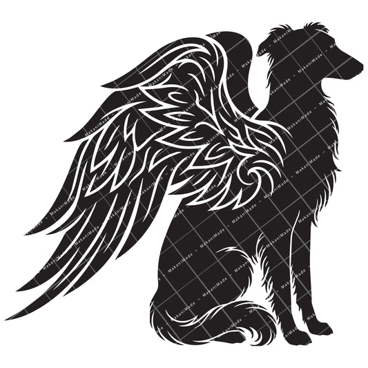 Angel Wing Silken Windhound Decal