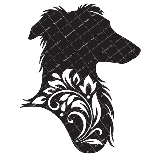 Profile Cutout Silken Windhound Decal