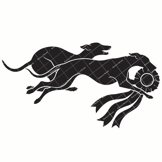 Coursing Rosette Whippet Decal