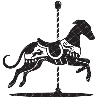 Carousel Whippet Decal