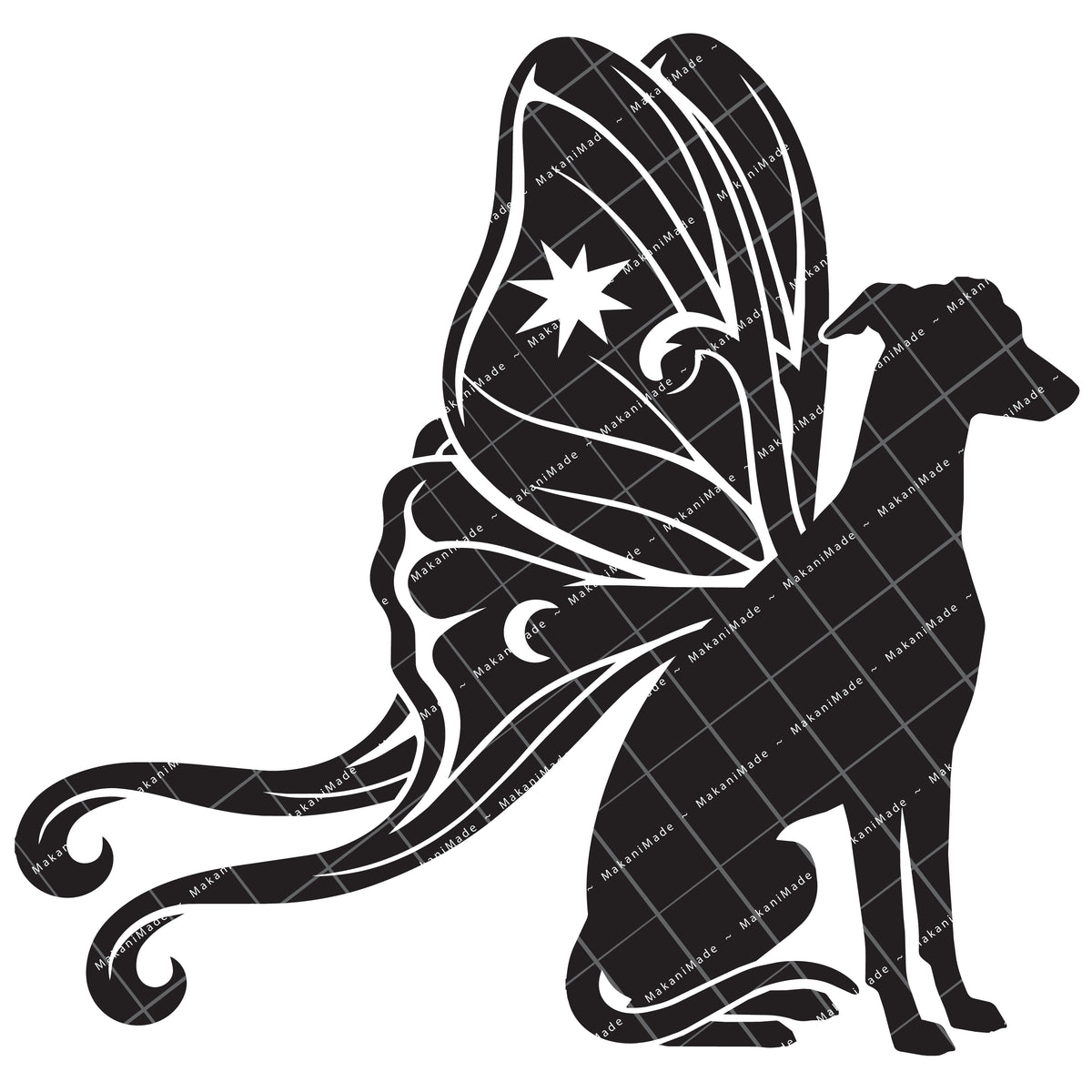 Moth Wing Whippet Decal